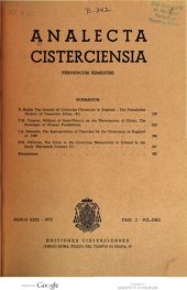 book The Appropriation of Churches by the Cistercians in England to 1400
