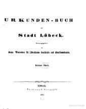 book Urkundenbuch der Stadt Lübeck
