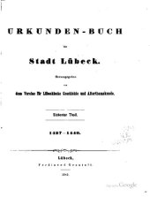 book Urkundenbuch der Stadt Lübeck. 1427 - 1440