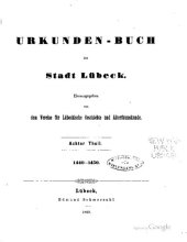 book Urkundenbuch der Stadt Lübeck. 1440 - 1450