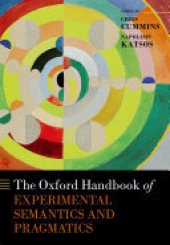 book The Oxford Handbook of Experimental Semantics and Pragmatics