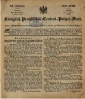 book Königlich Preußisches Central-Polizei-Blatt