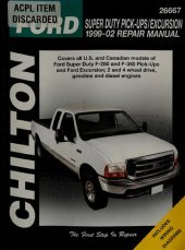 book Chilton's Ford Super Duty Pick-Ups/Excursion 1999-02 Repair Manual