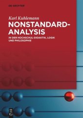 book Nonstandard-Analysis: In der Hochschul-Didaktik, Logik und Philosophie