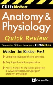 book CliffsNotes Anatomy & Physiology Quick Review, 2ndEdition (Cliffsnotes Quick Review)
