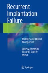 book Recurrent Implantation Failure: Etiologies and Clinical Management