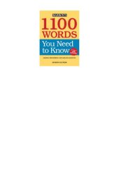 book 1100 Words You Need to Know