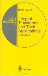 book Integral Transforms and Their Applications