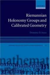 book Riemannian Holonomy Groups and Calibrated Geometry