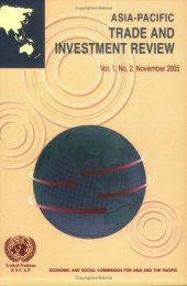 book Asia-Pacific Trade and Investment Review, Vol. 1 No. 2 (November 2005)