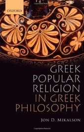 book Greek Popular Religion in Greek Philosophy