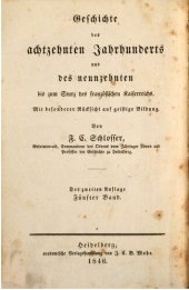 book Geschichte des achtzehnten Jahrhunderts und des neunzehnten bis zum Sturz des französischen Kaiserreichs