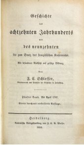 book Geschichte des achtzehnten Jahrhunderts und des neunzehnten bis zum Sturz des französischen Kaiserreichs / Bis April 1797