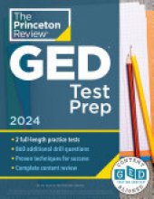 book Princeton Review GED Test Prep, 2024: 2 Practice Tests + Review & Techniques + Online Features