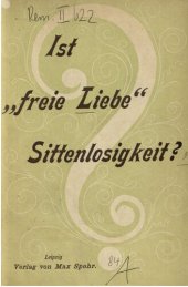 book Ist "freie Liebe" Sittenlosigkeit?