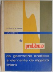 book Culegere de probleme de geometrie analitică și elemente de algebră liniară