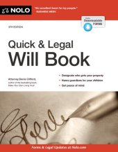 book Quick & Legal Will Book