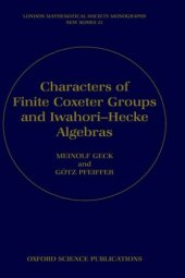 book Characters of Finite Coxeter Groups and Iwahori-Hecke Algebras