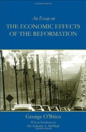 book An Essay on the Economic Effects of the Reformation