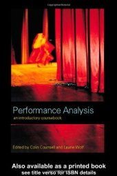 book Performance Analysis: An Introductory Coursebook