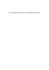 book A Comprehensive Indonesian-English Dictionary - Second Edition