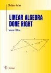 book Linear Algebra Done Right