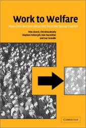 book Work to Welfare: How Men Become Detached from the Labour Market