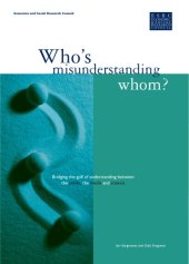 book Who's Misunderstanding Whom?