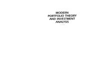 book Modern Portfolio Theory and Investment Analysis 6ed