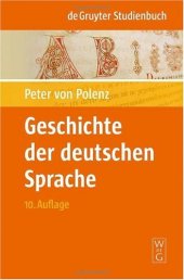 book Geschichte der deutschen Sprache