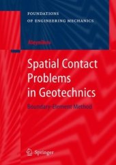 book Spatial Contact Problems in Geotechnics: Boundary-Element Method