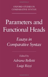 book Parameters and Functional Heads: Essays in Comparative Syntax (Oxford Studies in Comparative Syntax)