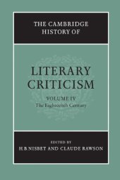 book The Cambridge History of Literary Criticism, Vol. 4: The Eighteenth Century