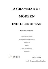 book A Grammar of Modern Indo-European