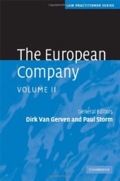 book The European Company (Law Practitioner Series) (Volume 2)