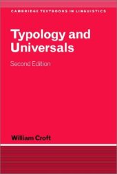 book Typology and Universals (Cambridge Textbooks in Linguistics)