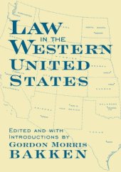 book Law in Western United States (Legal History of North America)