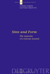 book Sinn und Form: The Anatomy of a Literary Journal (Interdisciplinary German Cultural Studies)