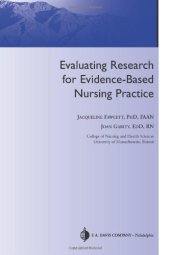 book Evaluating Research for Evidence-Based Nursing Practice