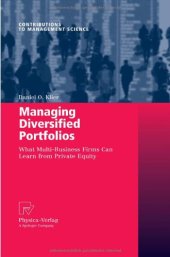 book Managing Diversified Portfolios: What Multi-Business Firms Can Learn from Private Equity