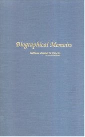 book Biographical Memoirs, Volume 86