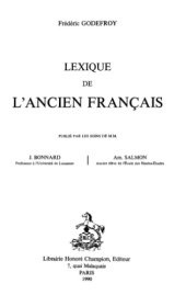 book Lexique de l'ancien francais