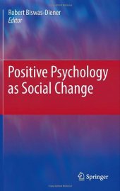 book Positive Psychology as Social Change