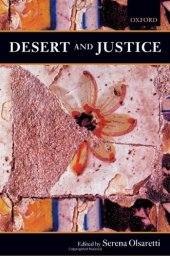 book Desert and Justice (Mind Association Occasional)