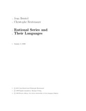 book Rational Series and Their Languages