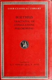 book Boethius: Tractates. De consolatione philosophiae