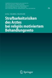 book Strafbarkeitsrisiken des Arztes bei religios motiviertem Behandlungsveto