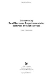 book Discovering Real Business Requirements for Software Project Success (Computing Library)