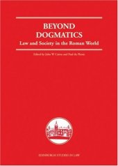 book Beyond Dogmatics: Law and Society in the Roman World (Edinburgh Studies in Law)