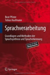 book Sprachverarbeitung: Grundlagen und Methoden der Sprachsynthese und Spracherkennung